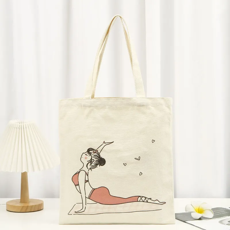 Xianghui Cheap Recyclable Cotton Fabric White Black Man Women's Tote Recycled Shopping Canvas Bag with Zipper