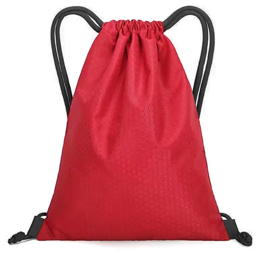 Xianghui Polyester Drawstring Bags Reflective Sports Gym Backpack Pull String Backpacks Bag