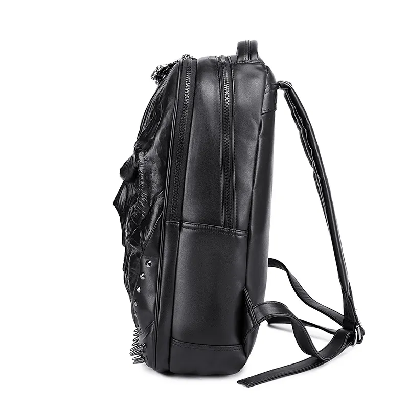 Xianghui Gothic Stereoscopic Shoulder Bag with Rivets and Bone Claw Skull Backpack