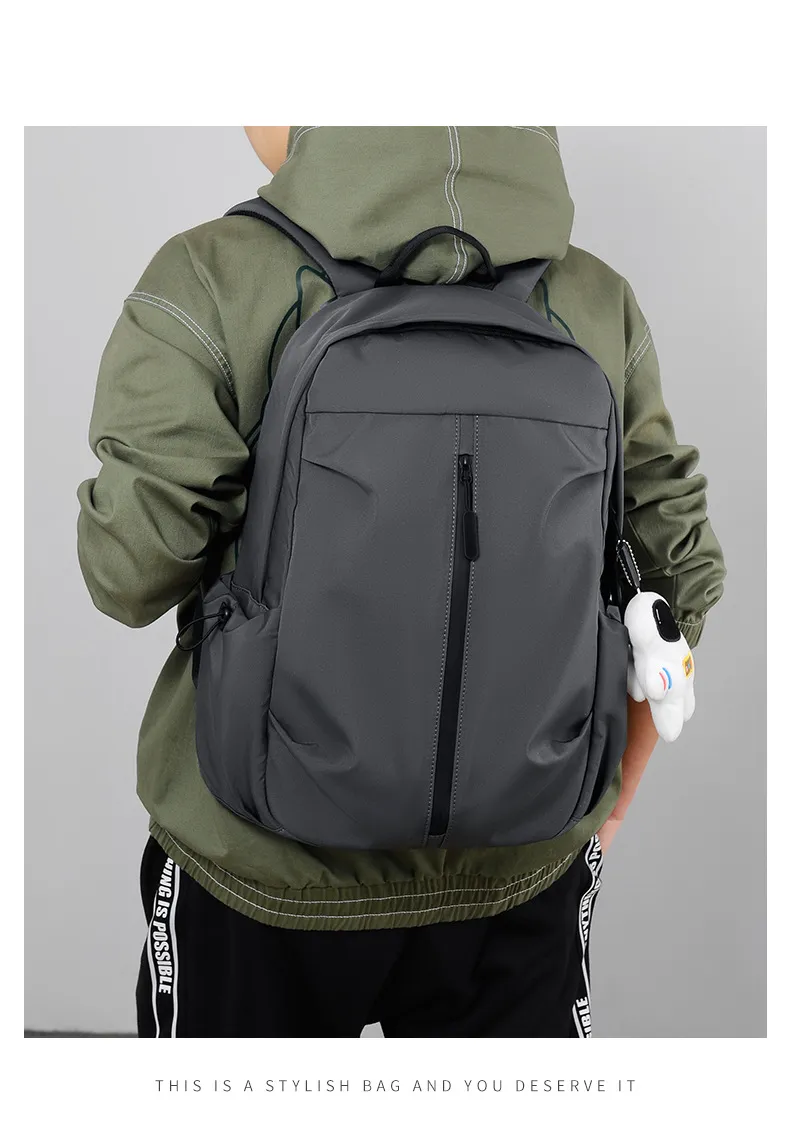 Backpack Casual Street Oxford Waterproof Schoolbag Backpack for Men and Women