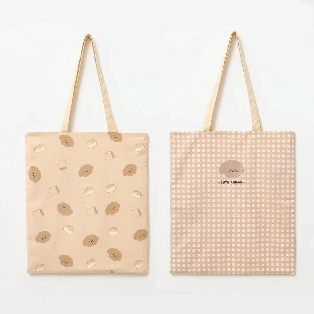 Wholesale Promotion Custom Print Logo Cheap Shopping Bags Plain Cotton Canvas Tote Bag
