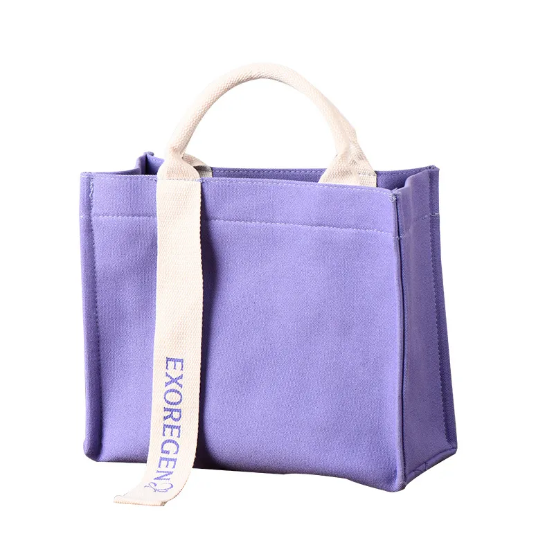 Canvas Tote Bag Bulk Large Reusable Canvas Cotton Shopping Bag with Logo