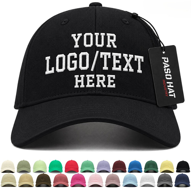 Customized Dad Hat for Men & Women Soft Cotton Curved Brim Baseball Cap with Adjustable Strap