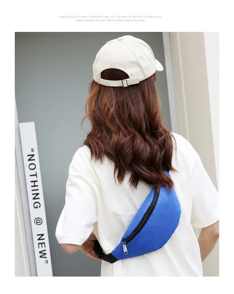 Fashion Women Waist Pack Nylon Hiking Crossbody Phone Pouch Waist Bag Travel Sport Fanny Pack