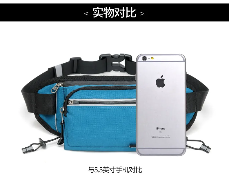 Multiple Pocket Custom Shape Fitness Buckles Ladies Private Label Brand Sports Fanny Pack Waist Money Bag