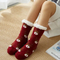 Xianghui Coral Fleece Floor Adult Yarn Autumn Winter Warm Home Pregnant Socks