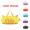 Xianghui Large Pink Duffle Bags Shoulder Gym Sports Bag Nylon Waterproof Bag