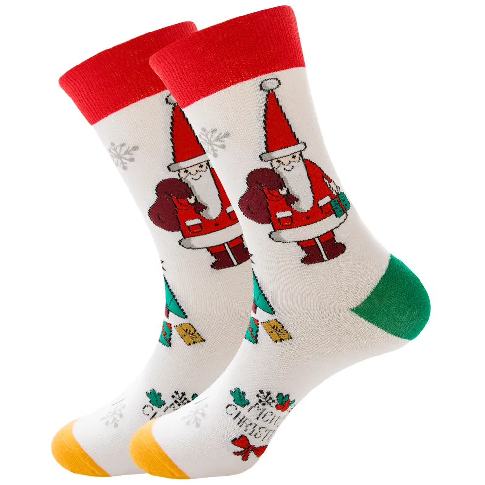 Xianghui Stock Both Male and Female Elk Santa Claus Snowflake Christmas Holiday Socks
