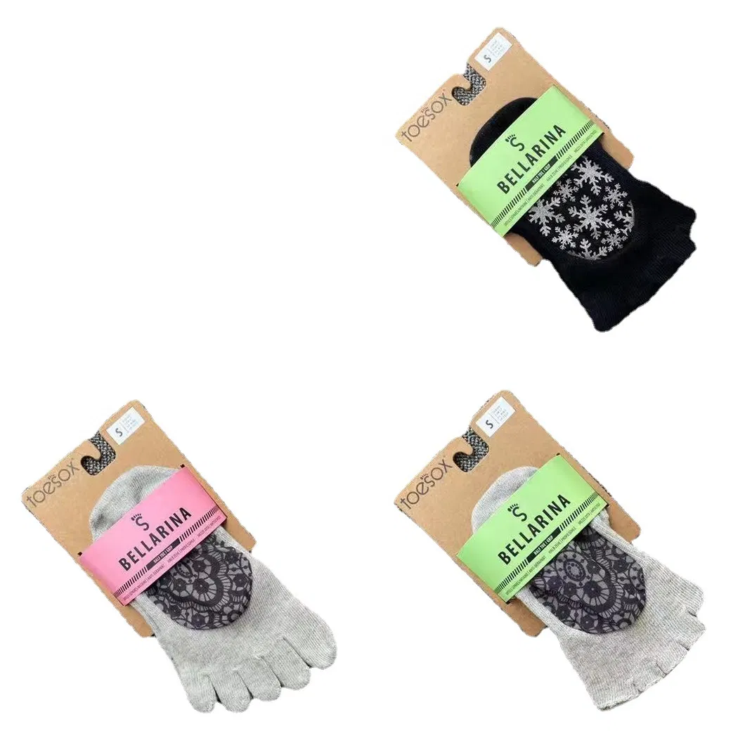 Xianghui Non Slip Five Finger Toe Pamela Pilates Gym Yoga Floor Socks