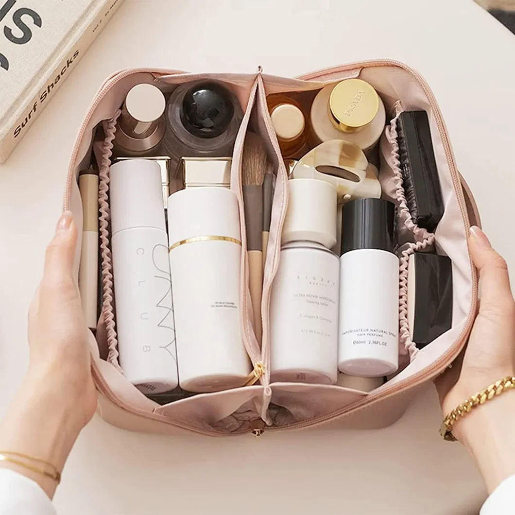 Xianghui New PU High Qualitywomen's Makeup Bag Convenient Travel Wash Cosmetics Bag