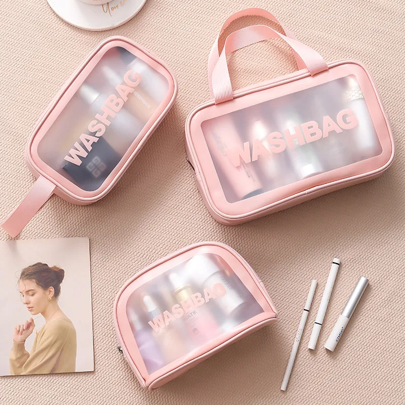 Xianghui Custom Waterproof Makeup Bag Portable PU Travel Cosmetic Pouch