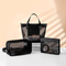 Xianghui Wholesale New High Capacity Black Small Mesh Cosmetic Bag