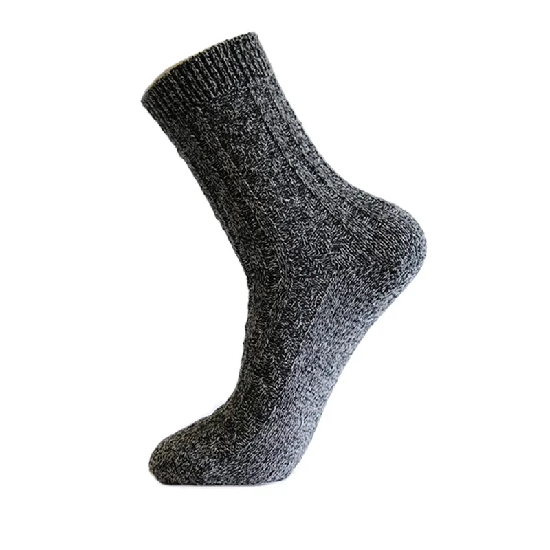 Xianghui Can Custom Logo Thick Warm Quality Custom Men Merino Wool Socks