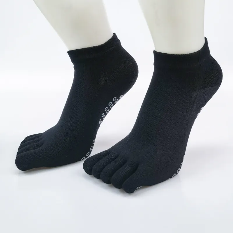 Xianghui Women's Yoga Solid Color Cotton Sweat Absorbent Toe Socks