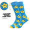 Xianghui Custom Logo Design Jacquard Sport Funny Colorful Printed Socks