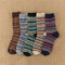 Xianghui Wholesale Vintage Thickened Rabbit Wool Ethnic Plaid MID-Tube Socks