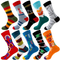 Xianghui Colorful Patterns Crew Women Happy Socks Unisex Cotton Funny Socks