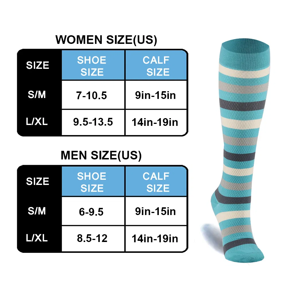 Xianghui Wholesale 20-30 Mmhg Athletic Knee Nurse Medical Sport Compression Socks