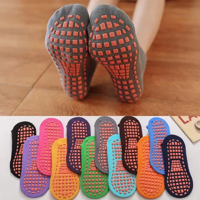 Wholesale Trampoline Non-Slip Floor Socks Baby Early Education Adult Yoga Socks
