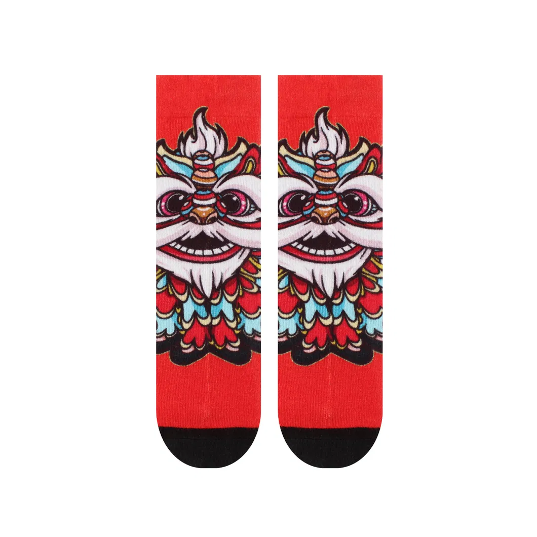 Xianghui Beautiful Quality Fabric 3D Printed Sports Custom Patterns Socks