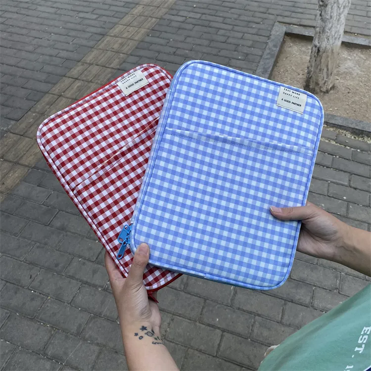 Xianghui Computer Bag Customized Check Pattern Laptop Sleeve Bag