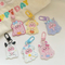 Xianghui Colorful Popular Hot Selling Cute Goast Pig Sahpe Acrylic Keychain
