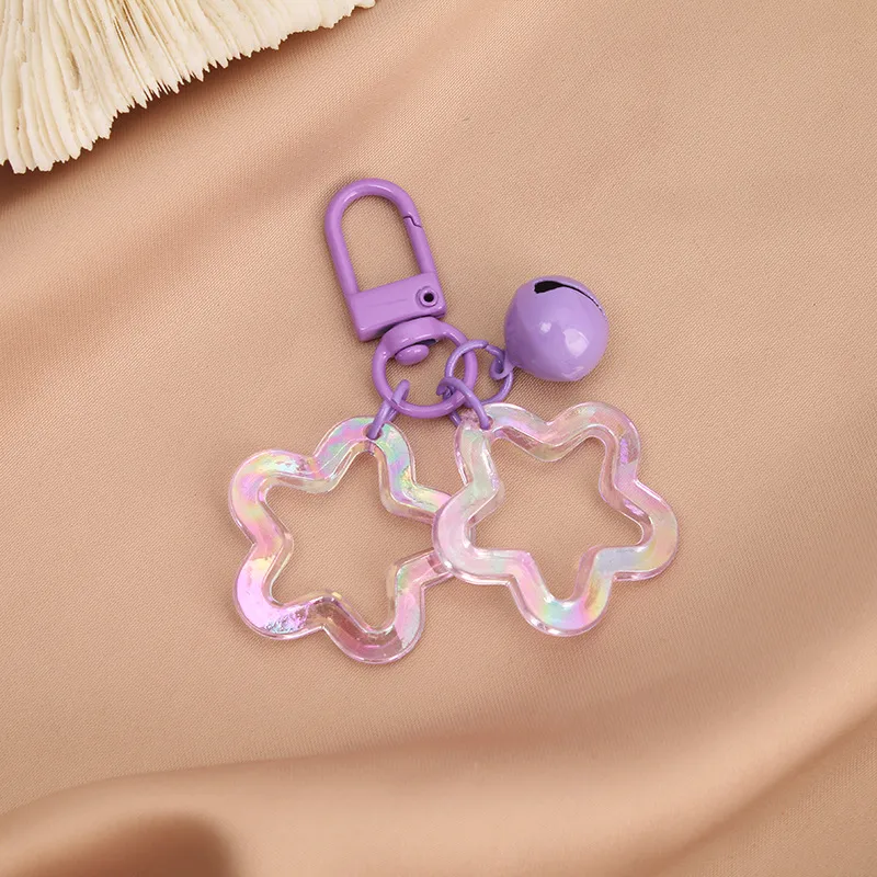 Xianghui Beautiful Shine Star Sahpe Accessories Colorful Custom Acrylic Keychain