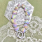 Xianghui Fashion Beautiful Shine Custom Heart Design Colorful Love Bracelet Acrylic Keychain