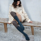 Xianghui Custom Pamela Non-Slip Long Knee Calf Legging Toe Fitness Sport Yoga Socks