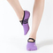 Xianghui Round Head Backless Print Logo Invisible Small Lace-up Sports Yoga Socks