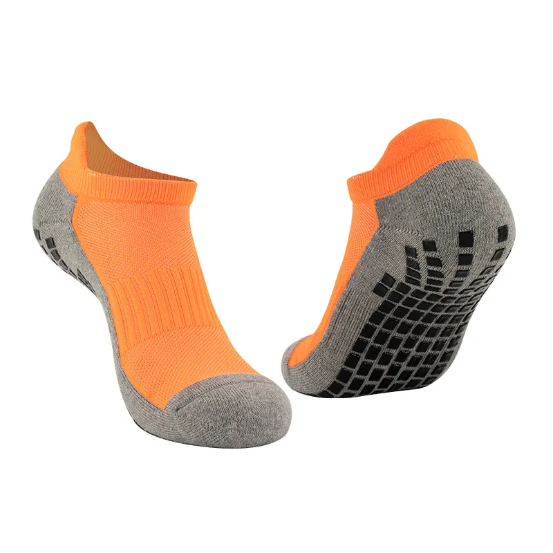 Xianghui Short Yoga Socks for Men and Women with Black Rubber Soles Non-Slip