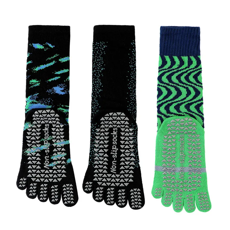 Xianghui Wholesale Women Non-Slip Crew Cotton Professional Pilates Toe Yoga Sports Socks