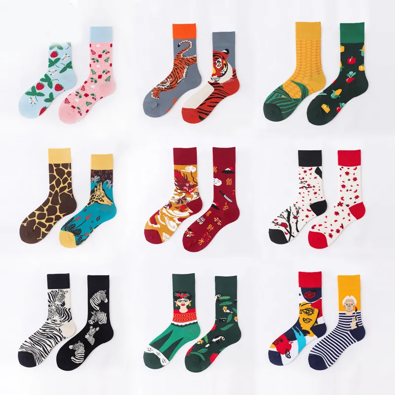 Xianghui Logo Custom Men Women Cotton Logo Tube Ankle Outdoor Happy Socks