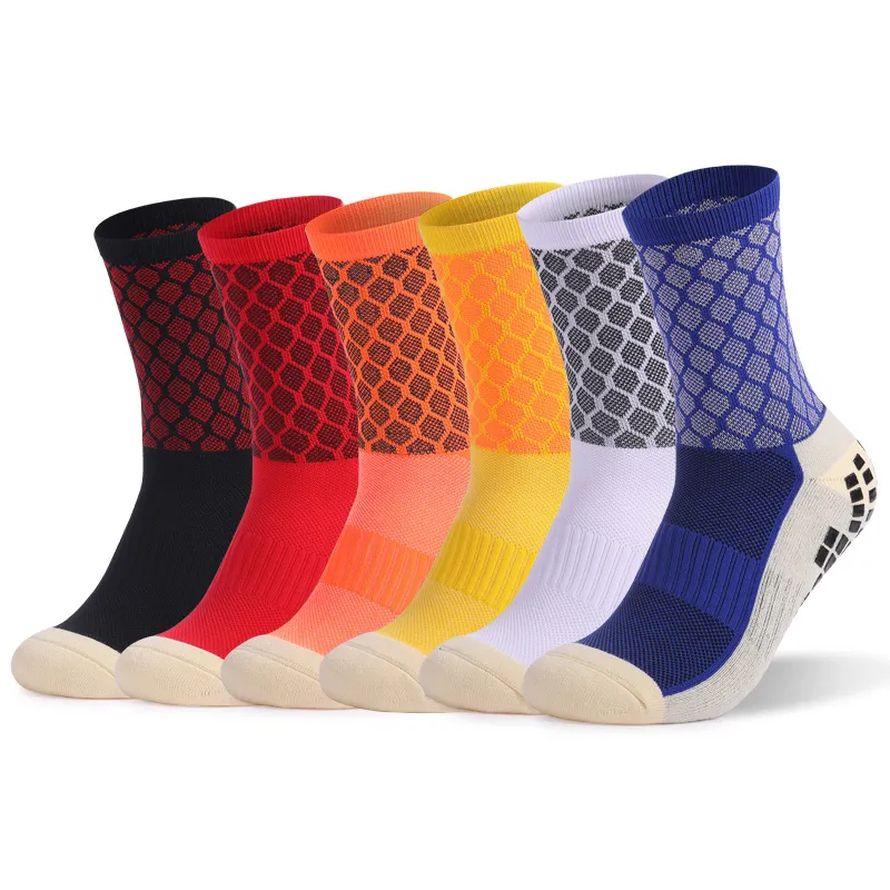 Hot Selling Breathable High Quality Logo Compression Football Grip Socks