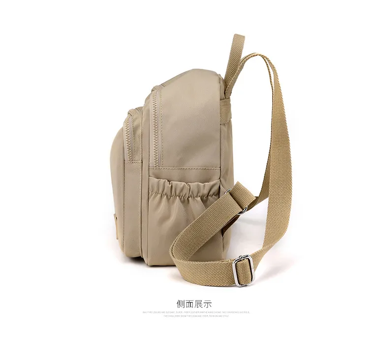 Xianghui Backpack Outdoor Travel Backpack Water Resistant Nylon Mini Handheld Women Schoolbag