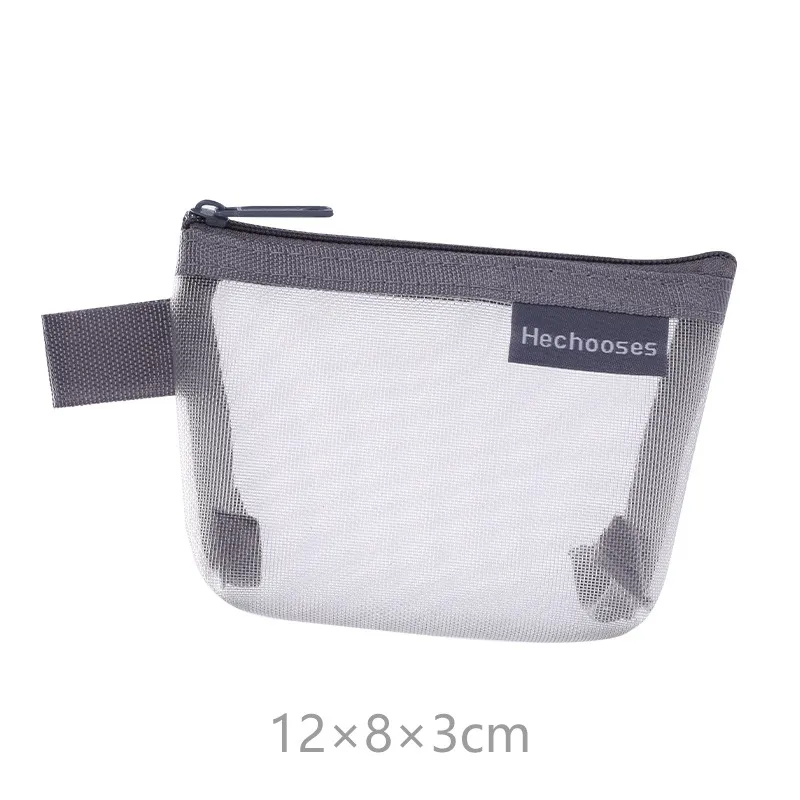 Xianghui Nylon Triangle-Mesh Change Keycard Bag Transparent Cosmetic Storage Bags