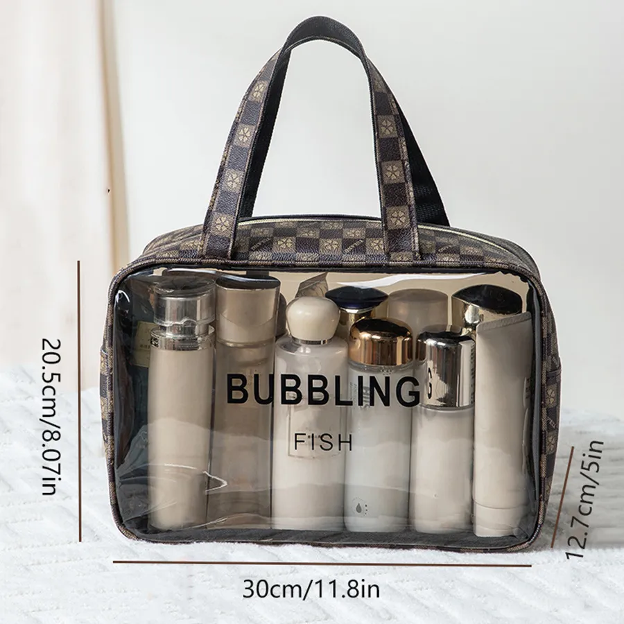 OEM/ODM Wholesale Toiletry Bags Packaging Gift Make up PVC Zipper Cosmetic Wash Beauty Makeup Cosmetic Bag