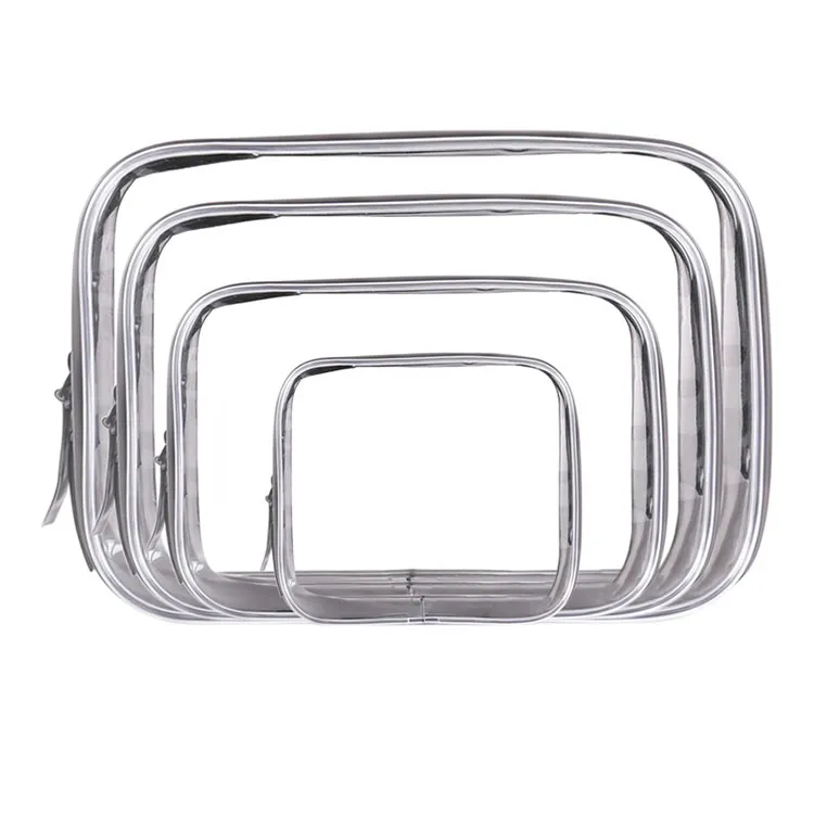 Xianghui Custom Logo Waterproof Multifunctional PVC Cosmetic Bag Travel Transparent Makeup Bag