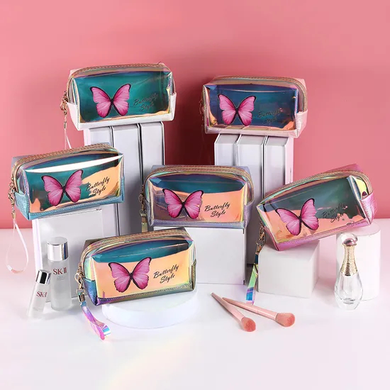 Xianghui OEM Transparent Make up Case Clear Window Cosmetic Bag Waterproof Travel Beauty Makeup Bag