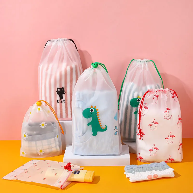 Xianghui Bundle Pocket Clothing Shoes Travel Storage Bag Transparent Wholesale Plastic Drawstring Bag