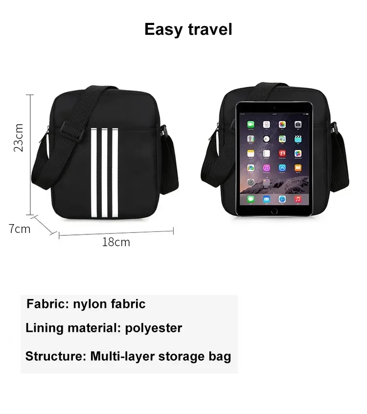 Xianghui Custom Logo Men's Bags Small Cross Body Unisex Shoulder Tool Bag