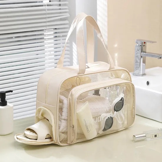 Xianghui Dry Wet Separation Fitness Bag Storage Toiletries Makeup Bag Swimsuit Beach Makeup Cosmetic Bag