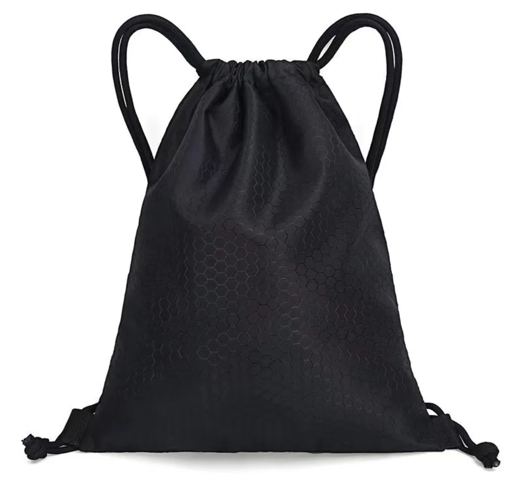 Xianghui Polyester Drawstring Bags Reflective Sports Gym Backpack Pull String Backpacks Bag
