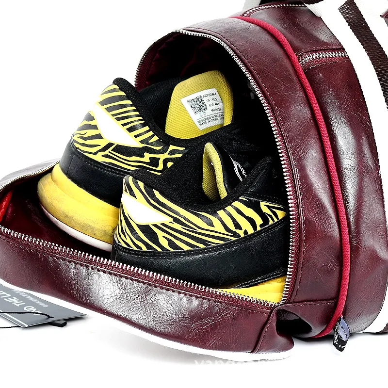 Xianghui PU T Leather Fitness Bag Portable Sports Luggage Leather Bag