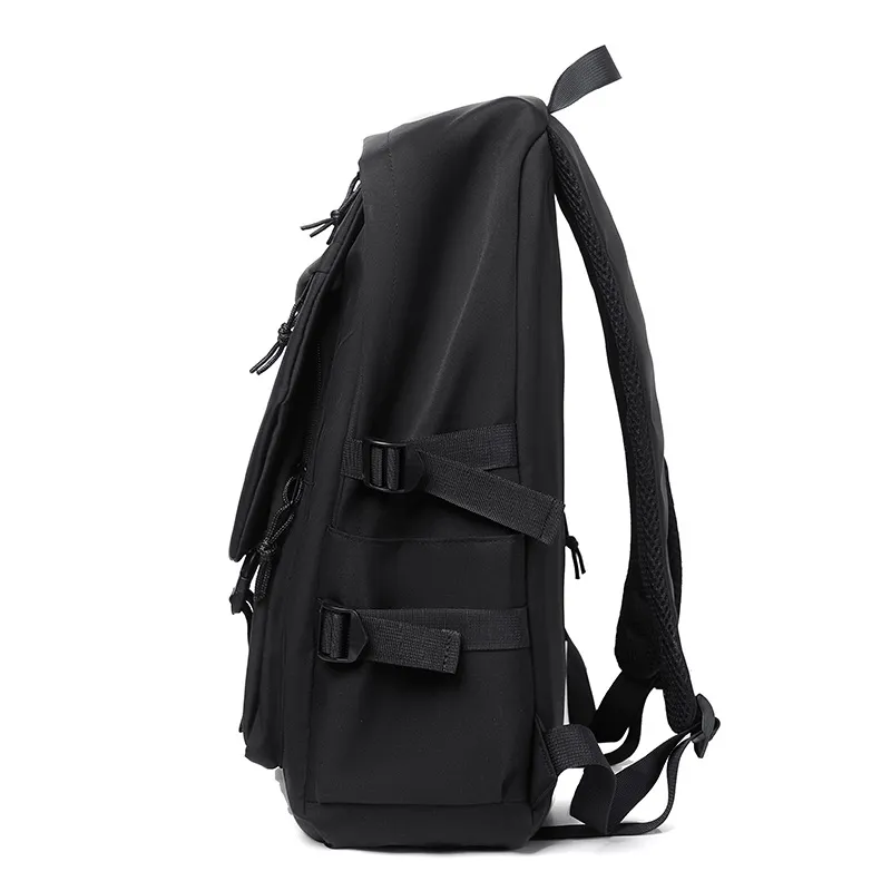 Xianghui Can Made New Load Reduction Schoolbag Male and Female College Students Large Capacity Polyester Backpack