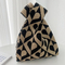 Xianghui Wholesale Vest Casual Knit Hand-Held Checkerboard Bags