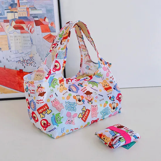 Xianghui Cartoon Eco-Friendly Folding Ultra-Light Portable Shopping Storage Bags