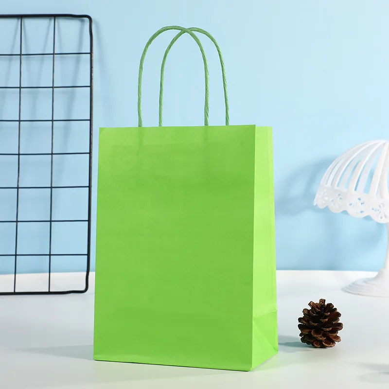 Xianghui Colored Kraft Paper Bag Take-out Gift Shopping Packaging Bag