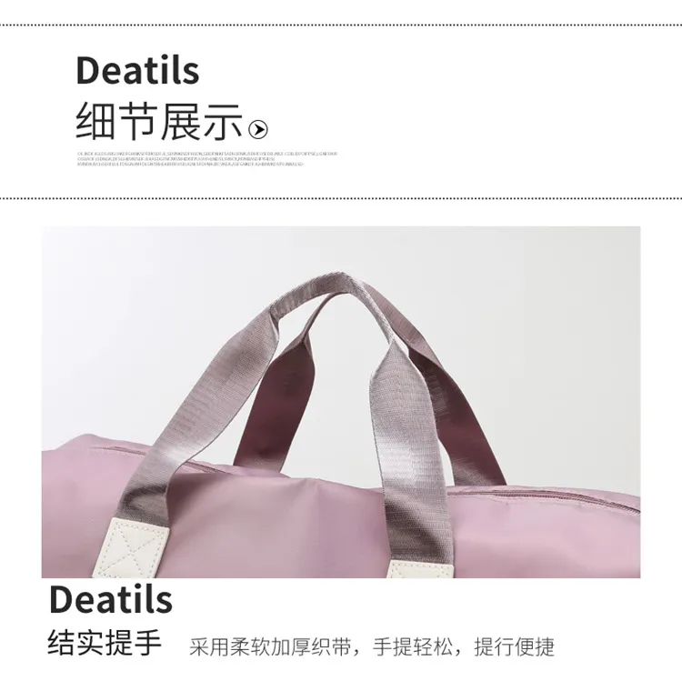 Xianghui Custom Outdoor Waterproof Durable Lady Daily Travel Bag with Wet Shoes