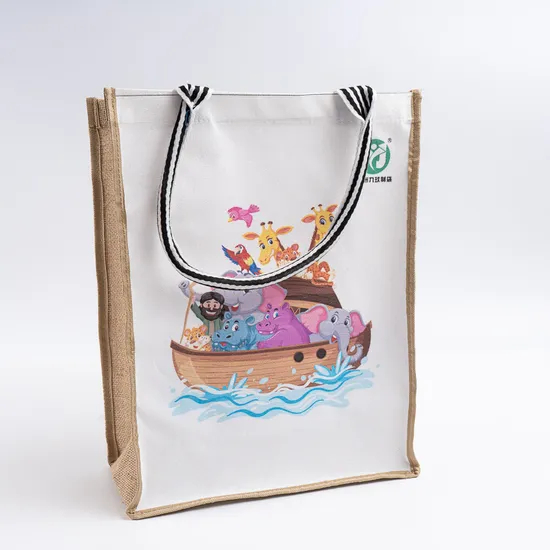 2024 New Design Custom Logo Canvas Reusable Shopping Bag Supermarket Cotton Bag Portable Bag Recycled